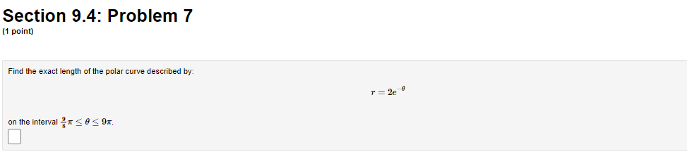 curve r = ef. (a) List all of the points (r, @)