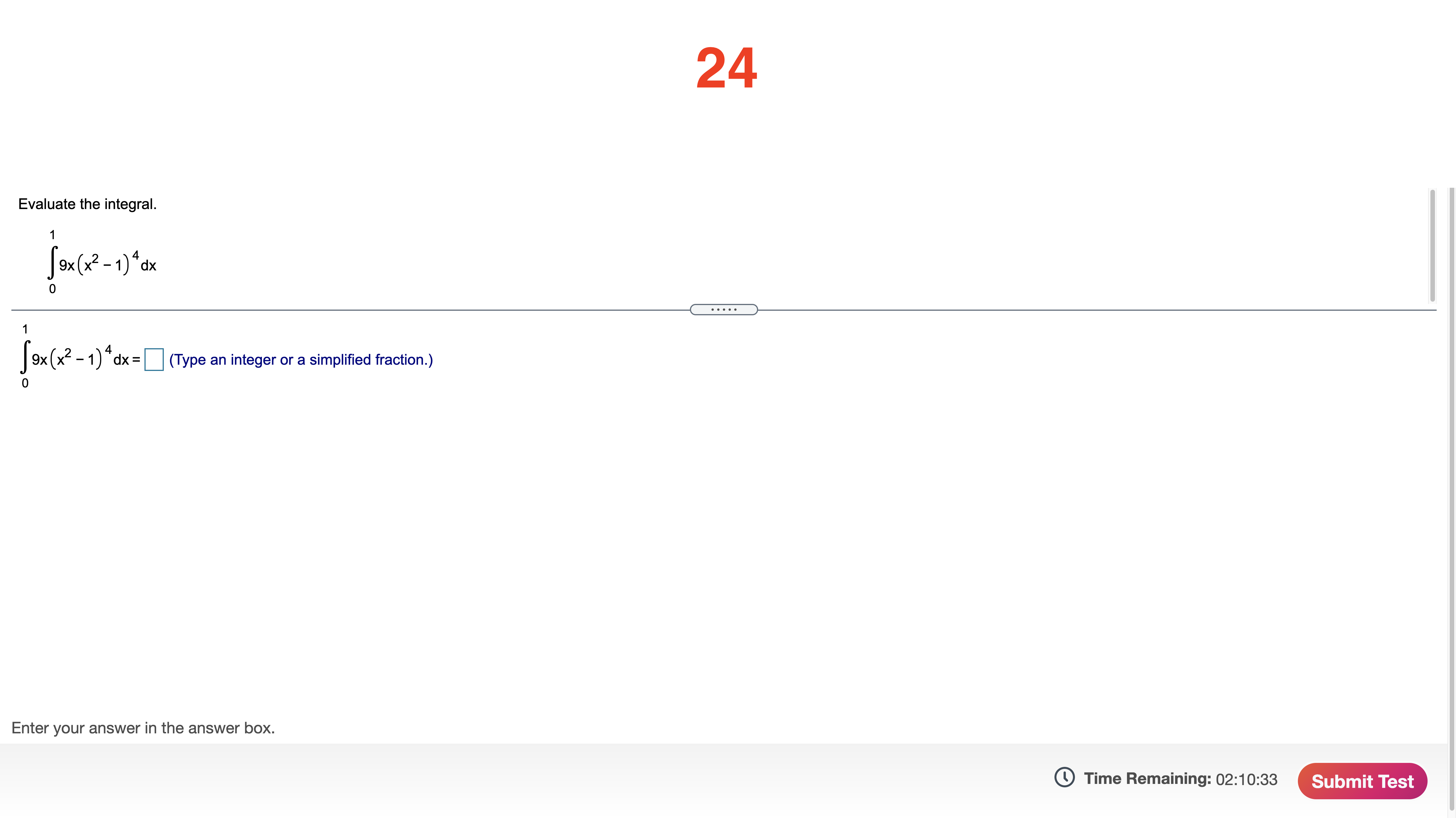 the answer box. Time Remaining: 02:15:11 Next18 The marginal average cost of