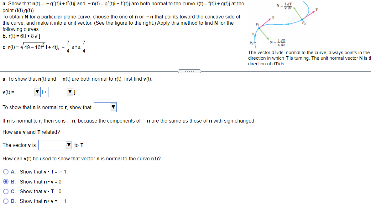 the previous step satised? 0 A. The components of n-(t) are negative