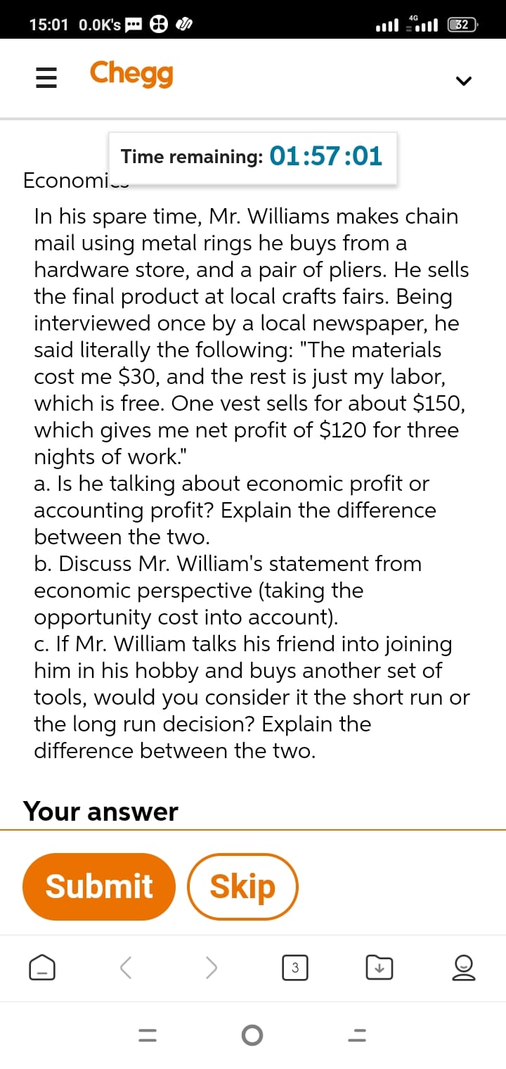 15:01 0.0mm 8 do all ""hll .32.; E Chegg v Time