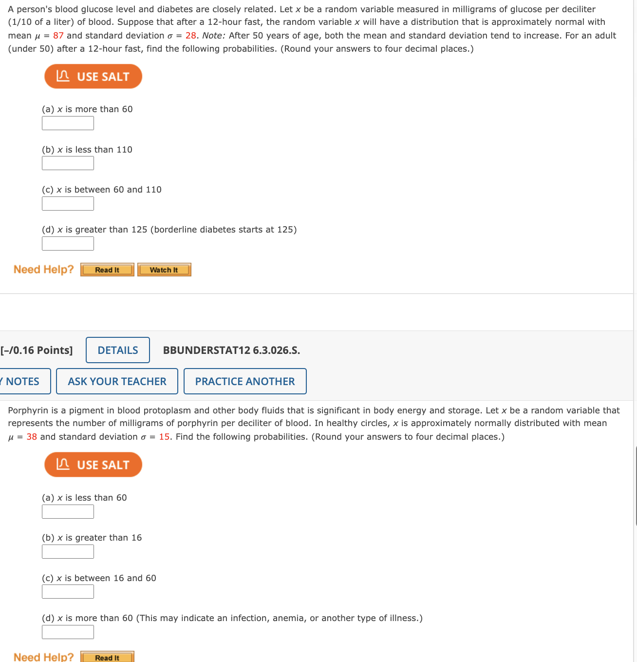and standard deviation. Find the indicated probability. (Round your answer to four