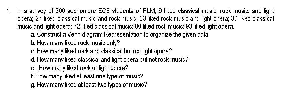 Solve the following as systematically as possible. Show your complete solutions. Simplify