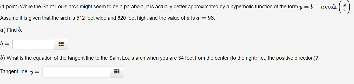 = 2x + 4y =(1 point) Find the equation of the tangent