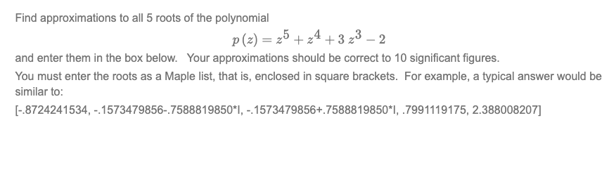 Please Please give me correct answer for this question :(((( Find approximations