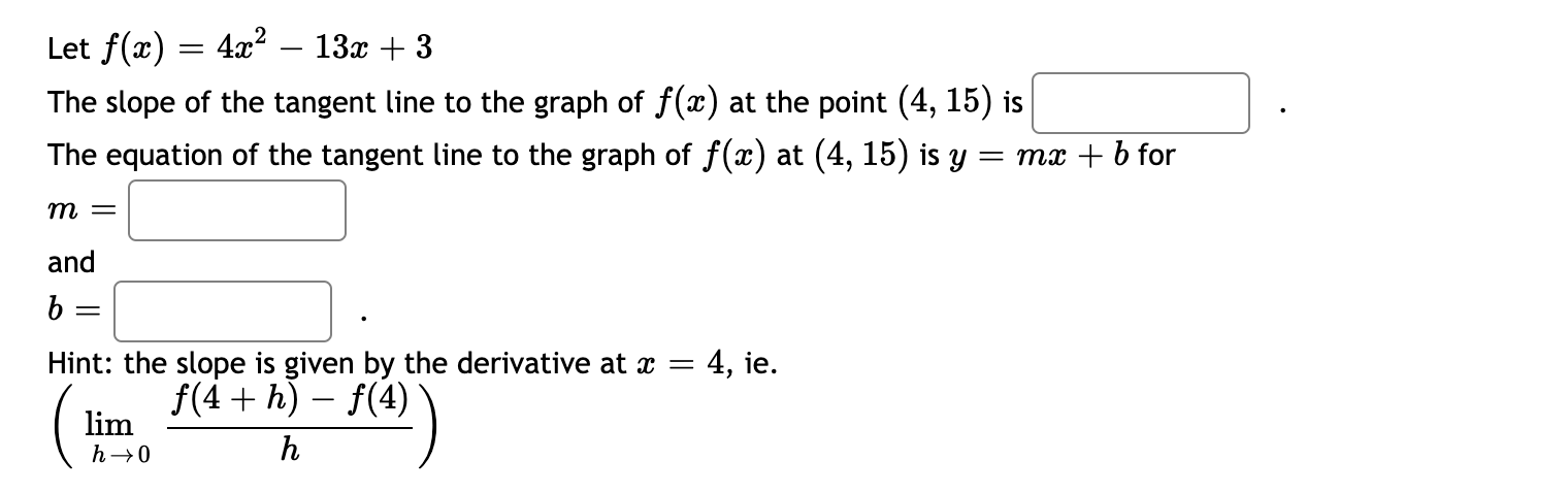 tangent line to the graph of f(a:) at the point (6, 8)