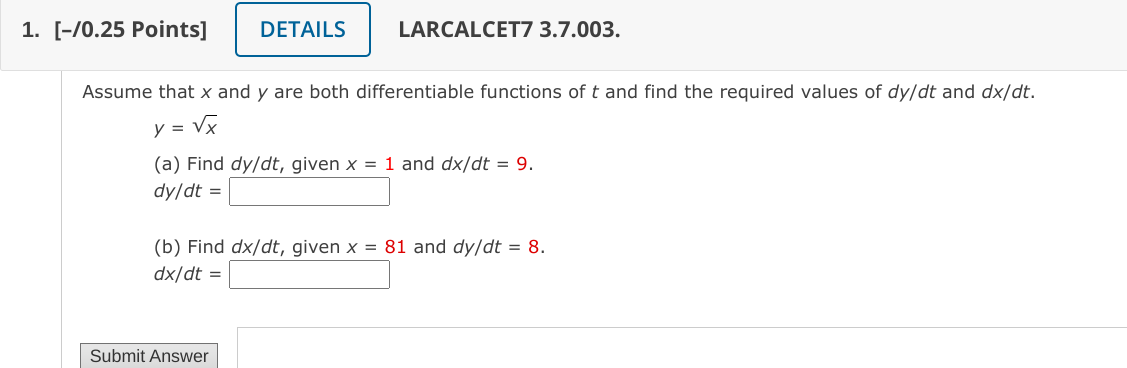 Please demonstrate how to do this problem. Thank you so much. 1.