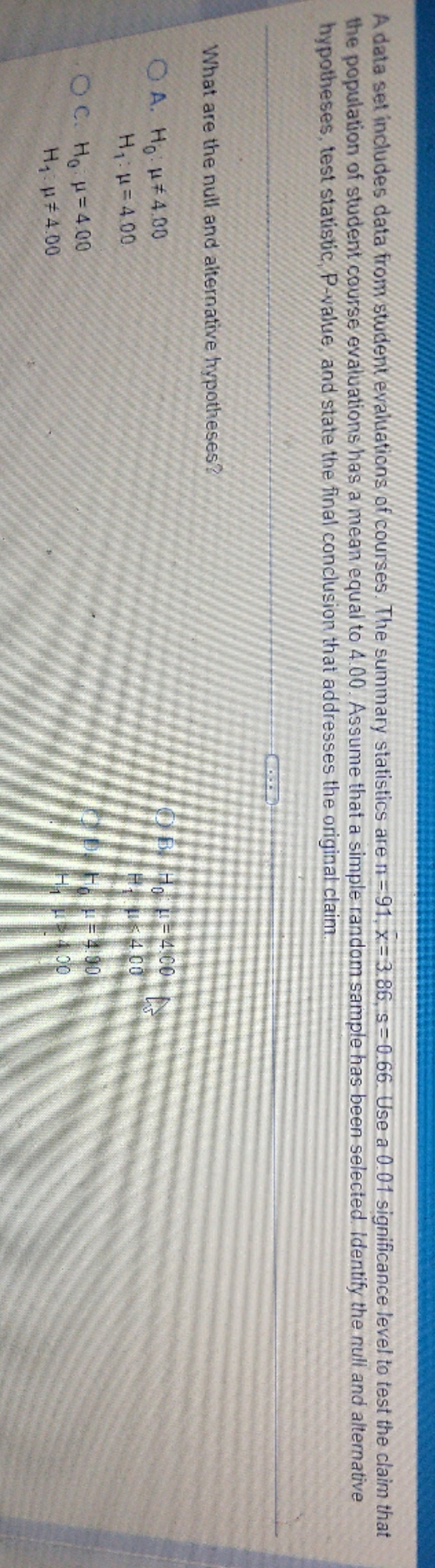 I hope the pic is clear enough. A data set includes data