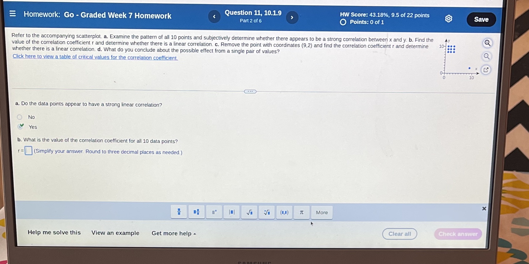  Homework: Go - Graded Week 7 Homework Question 11, 10.1.9 HW