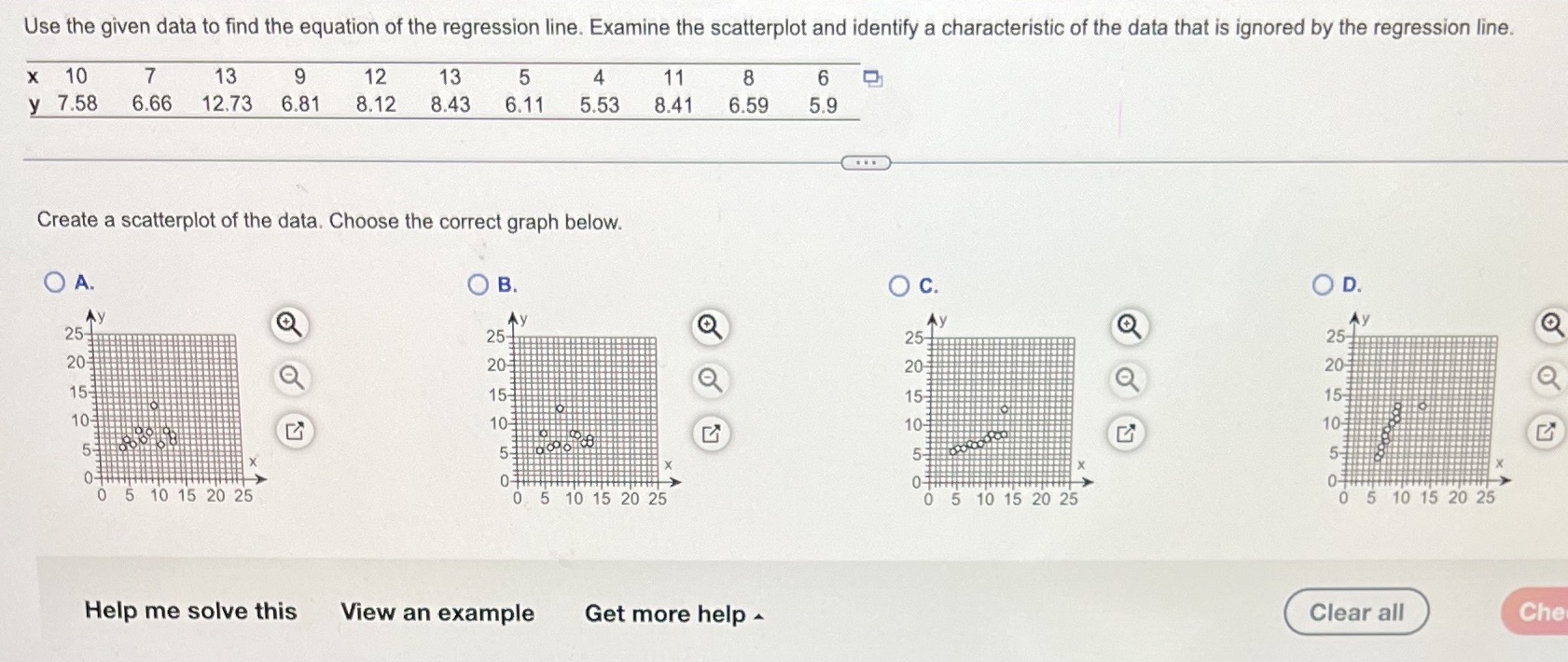 Correlation coefficient r=___Test statistic = ___P value =___ Use the given data