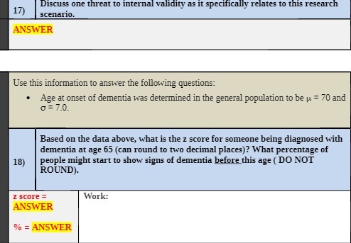Discuss one threat to internal validity as it specifically relates to