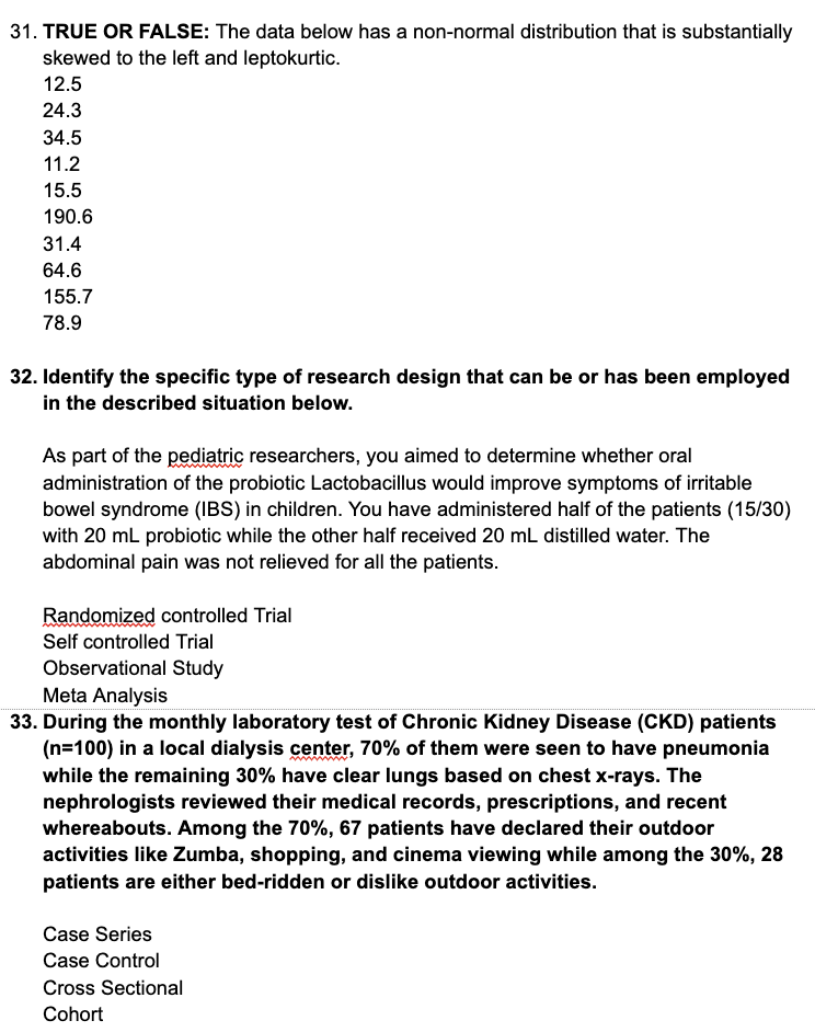 PLEASE ANSWER THE 3 ITEMS BELOW CORRECTLY. REFER TO THE ATTACHED PHOTO.