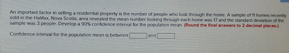 Confidence interval for the population mean in between? An important factor in
