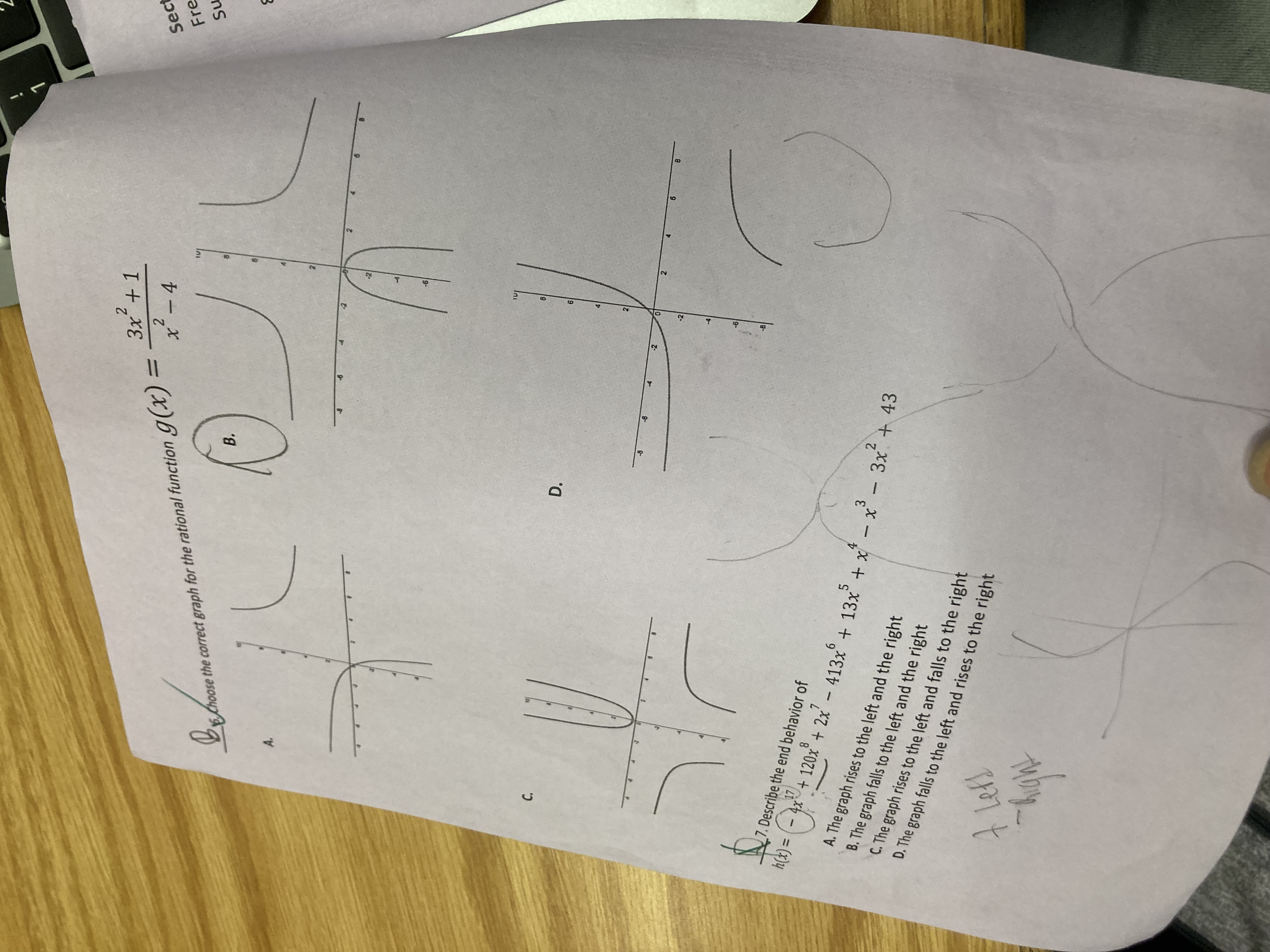 .I was doing test corrections and needed help with Question 8, 9,