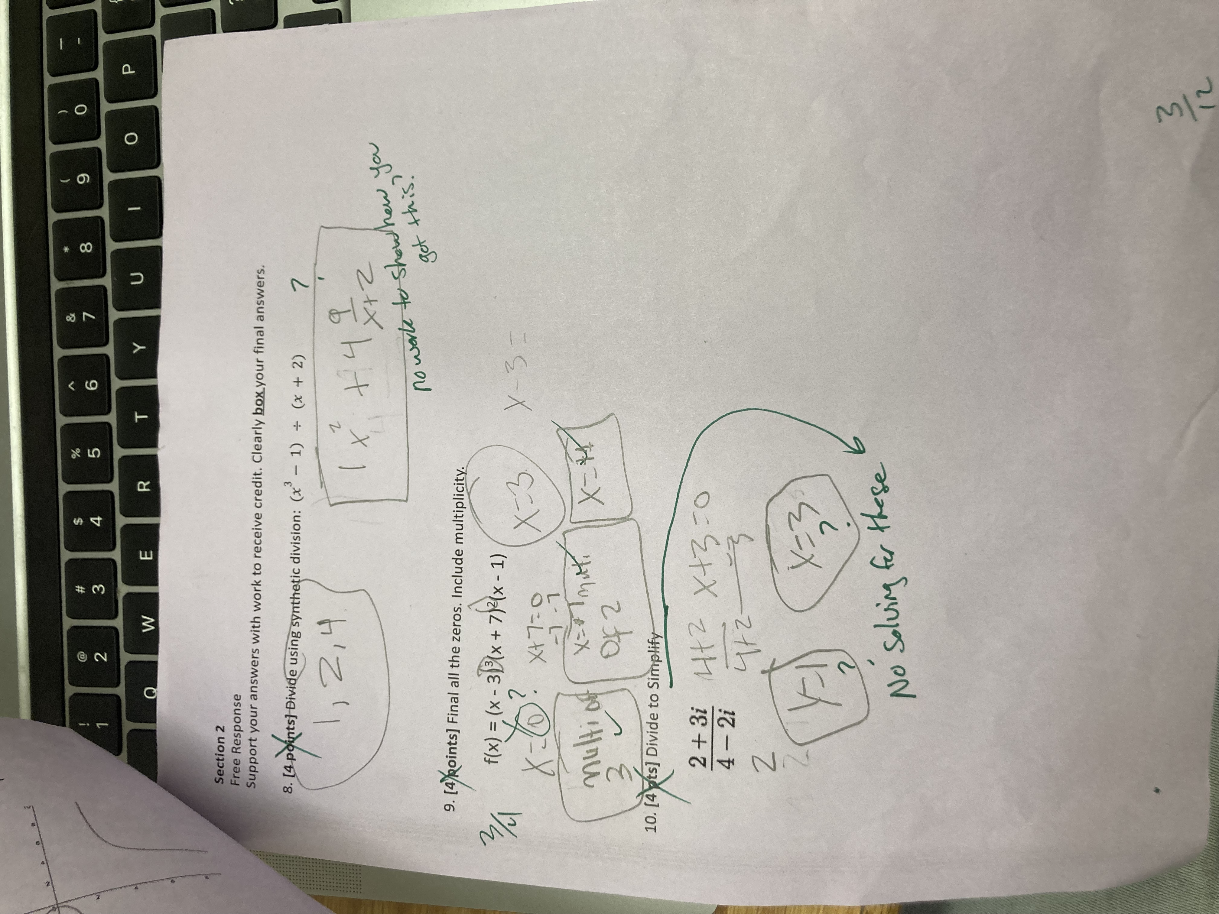 and ten. I just needed a little explanation on how to do