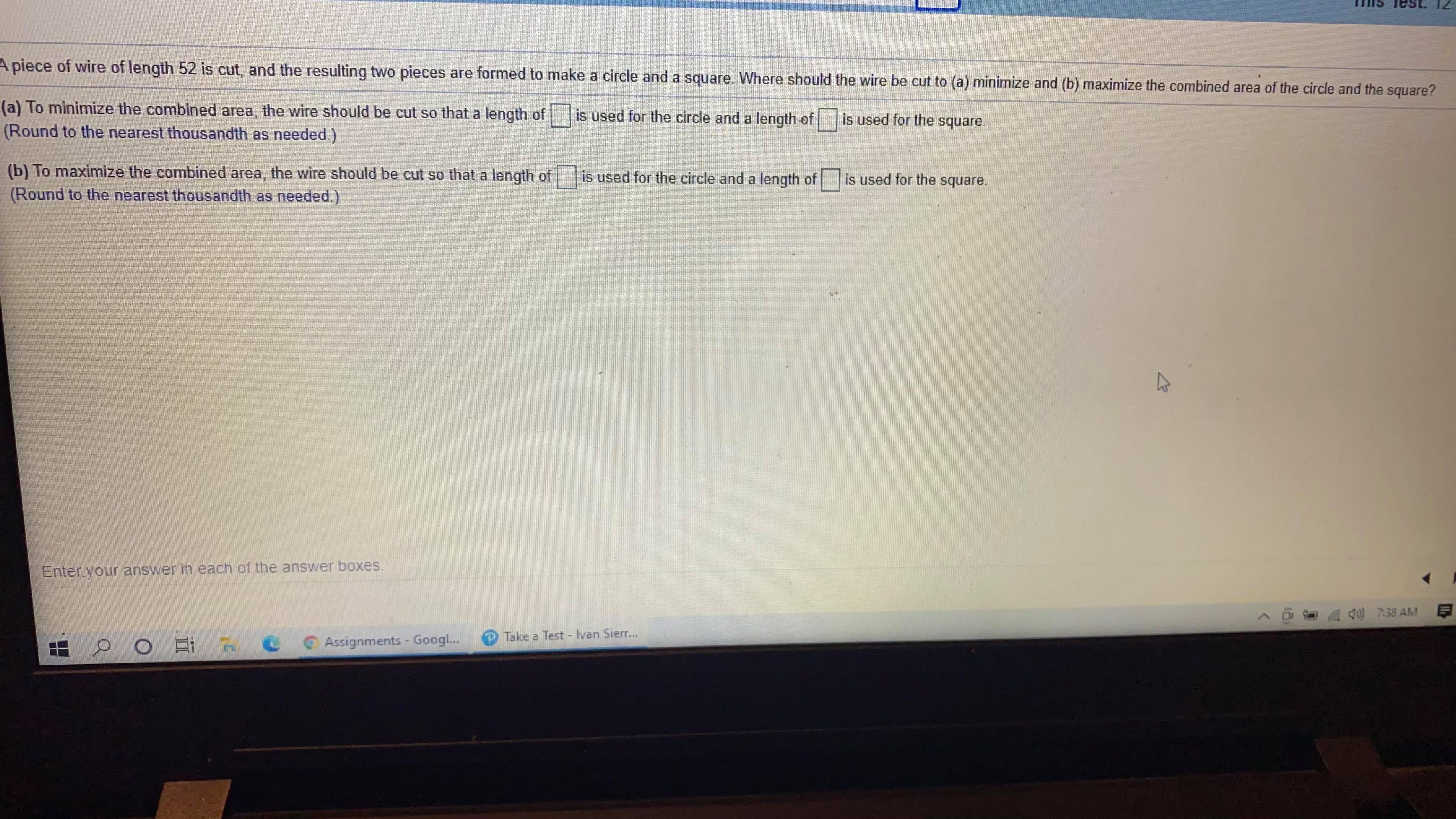 I need help with question a and b please. A piece of