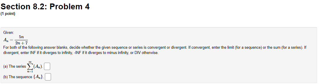 whether the series converges, and if it converges, determine its value. Enter