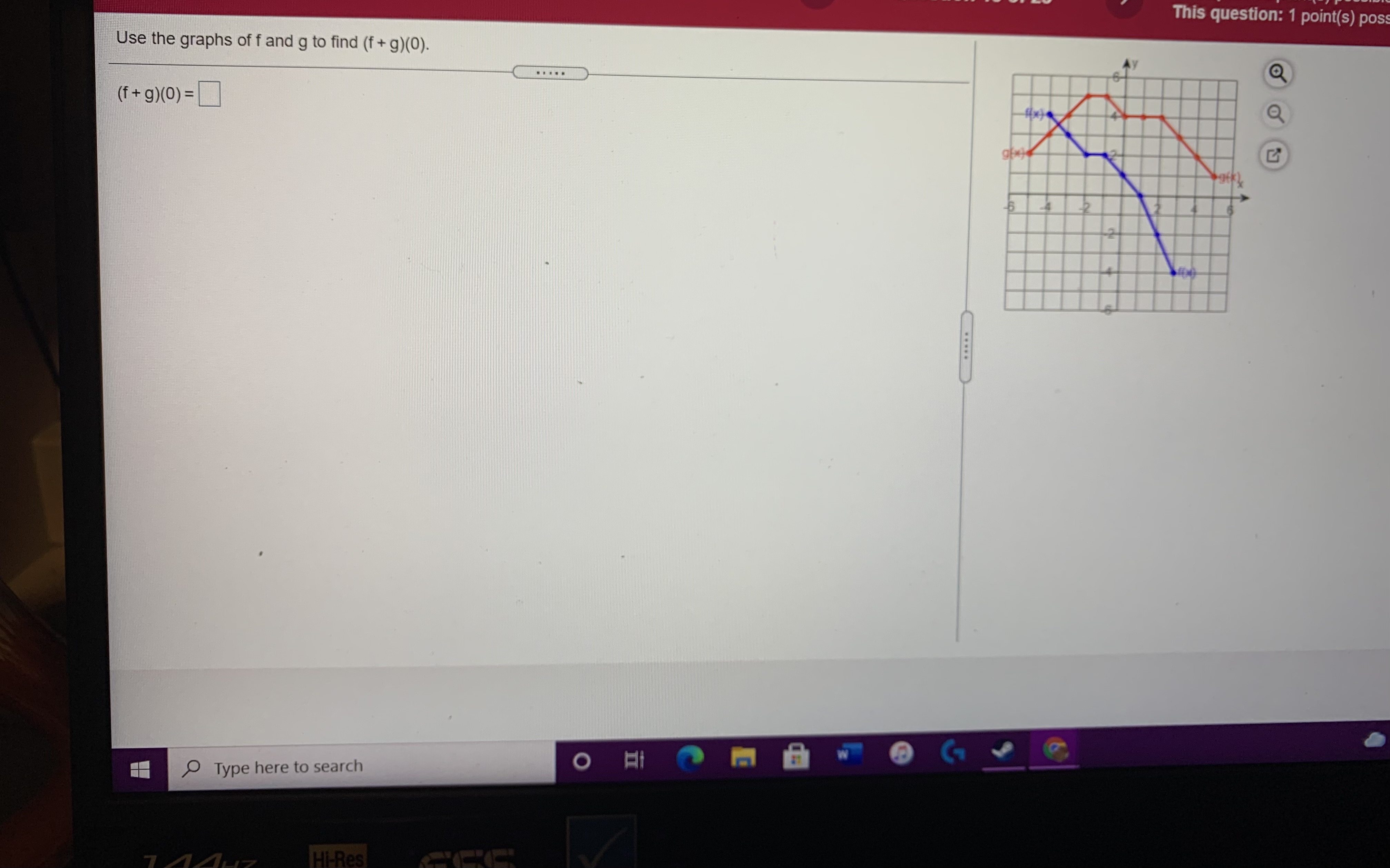f and g so that h(x) = (f o g)(x), where one