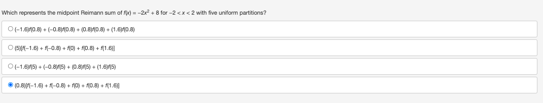 Approximate ["x3 dx using a left Reimann sum with partition points at