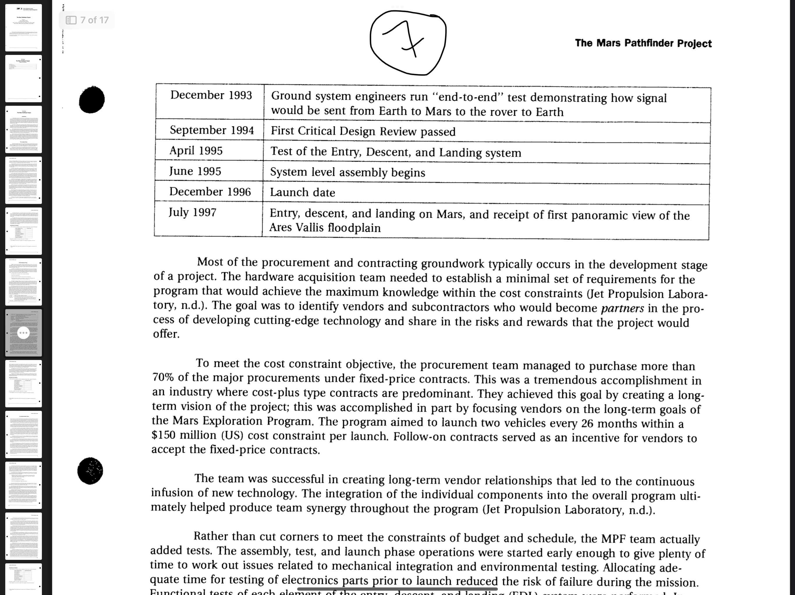 was handled poorly on the project? And why??What are three primary lessons