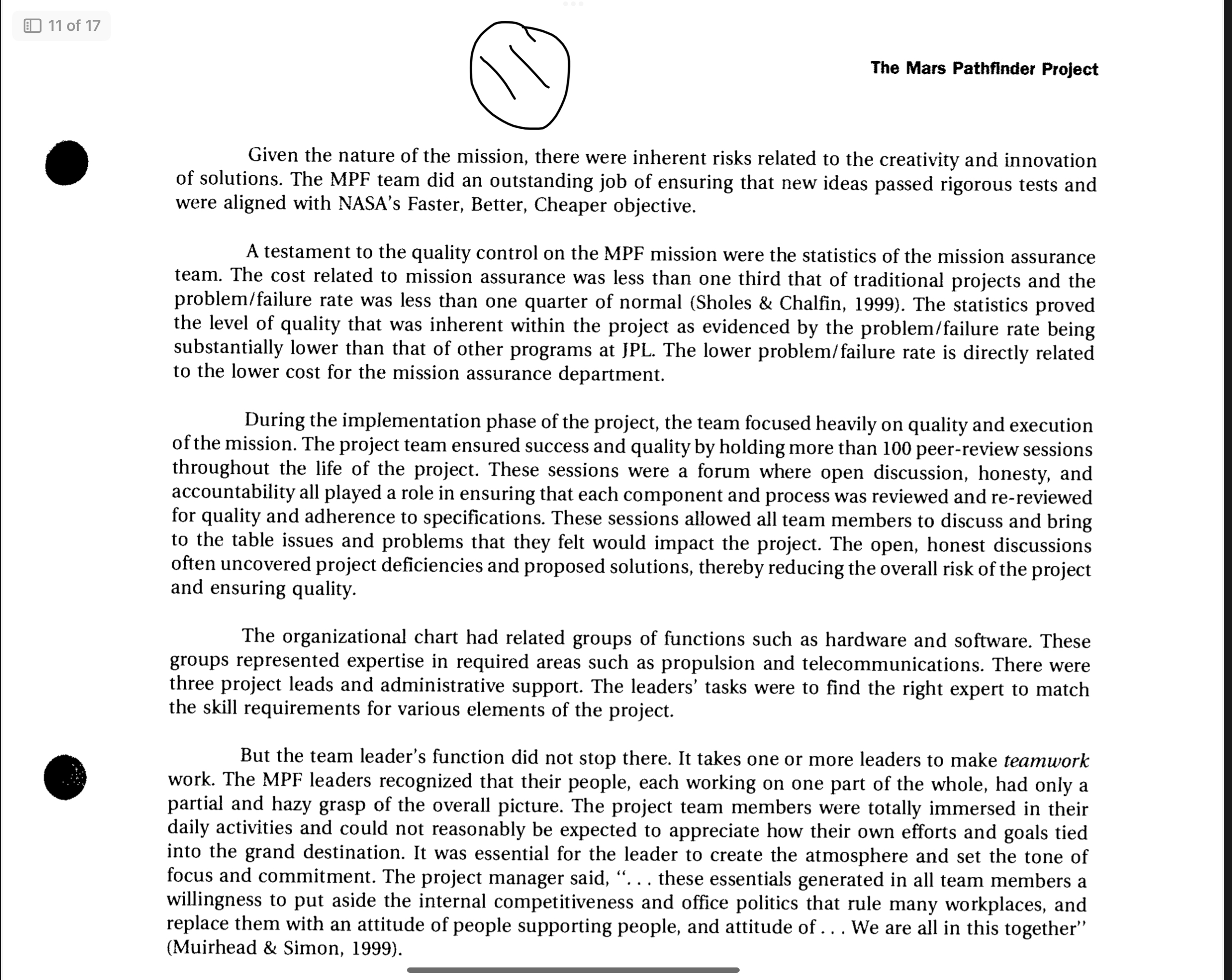 learned that you are able to take away from this case study