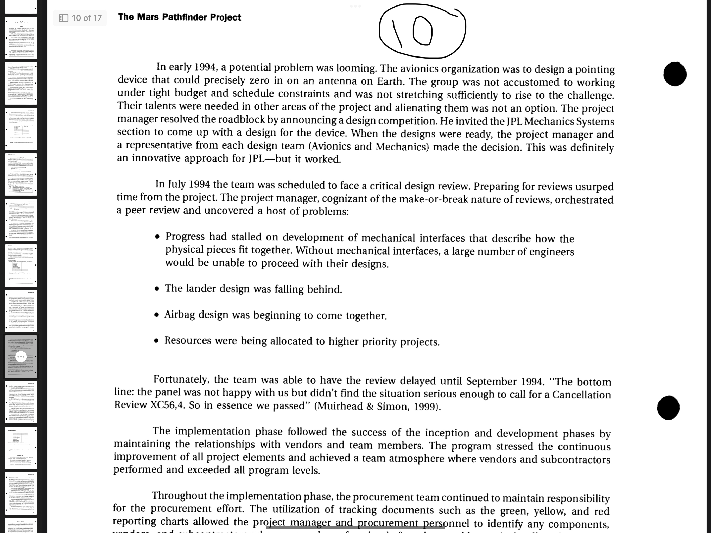 IPL, resources for a new project were drawn from a pool of