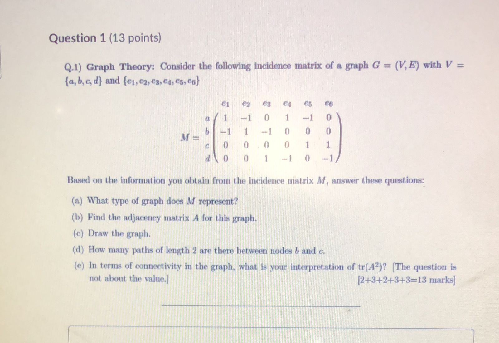 Urgent help!! Please complete this question as soon as possible Question 1