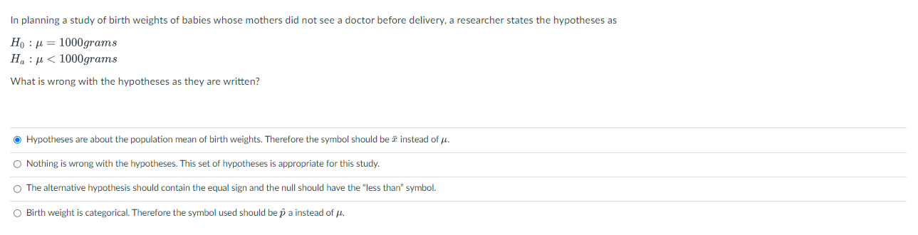 standard deviation of the sampling distribution at X 0 decreases. 0 unknown.