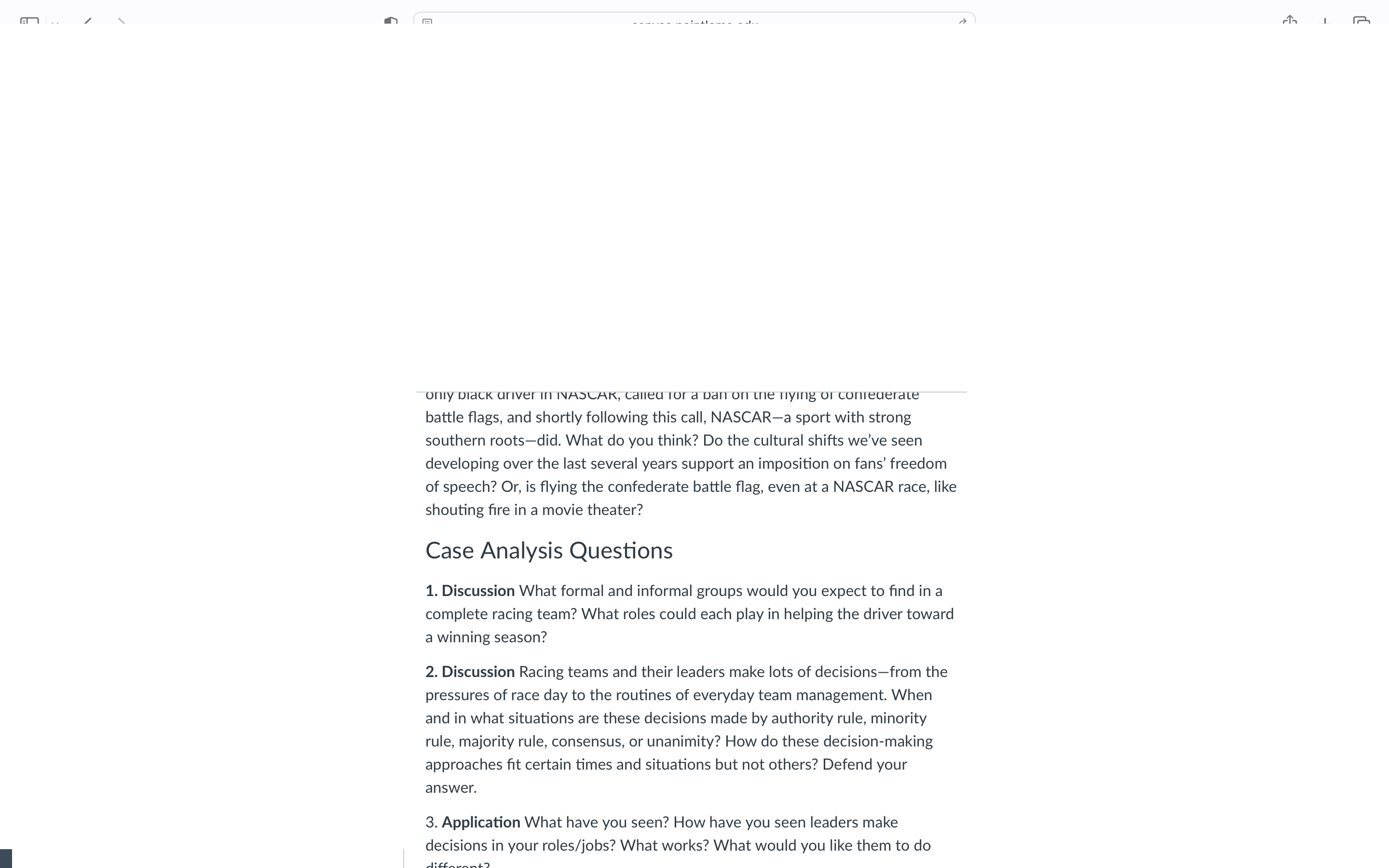 major forms of professional auto racing- annual performance review? NASCAR, Formula One,