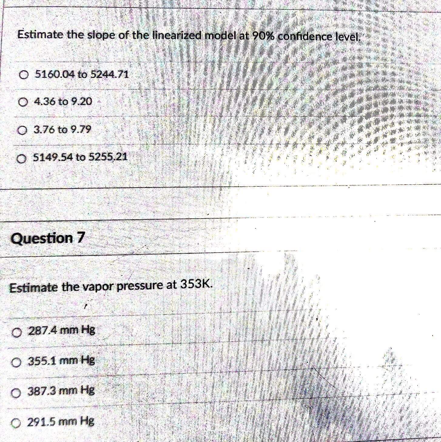 as usual Estimate the intercept of the linearized model at 95% confidence