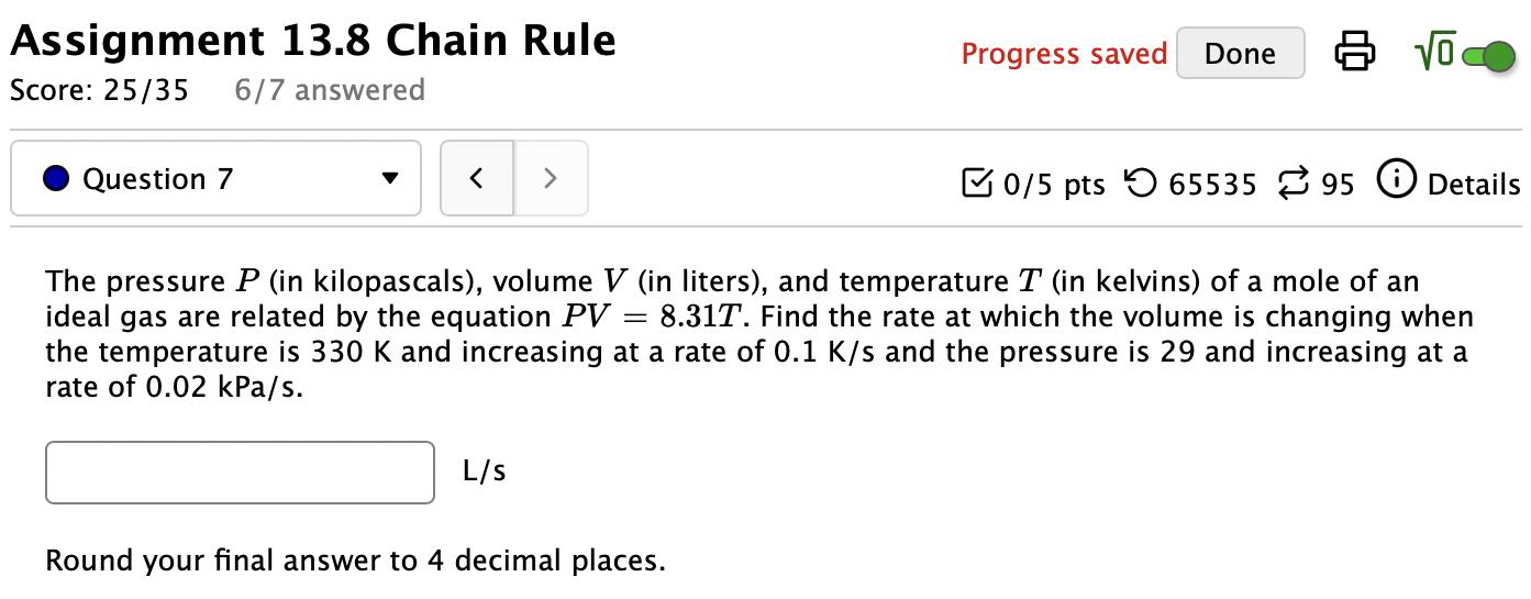 answered (E: 45-. O QueStion 1 ' 8015 pts 065535 23 87