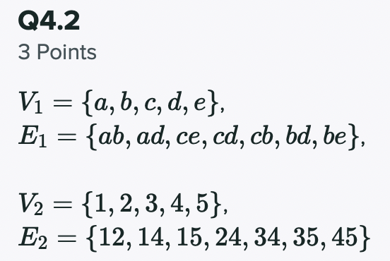 El) and G2 = (V2, E2) (described by their vertex and edge