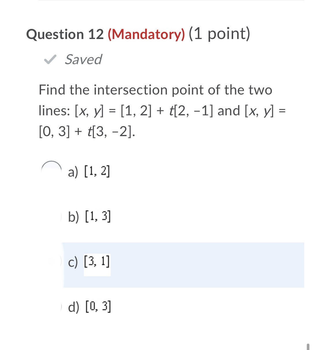 Saved The parametric equations of a plane are x =s+t y =