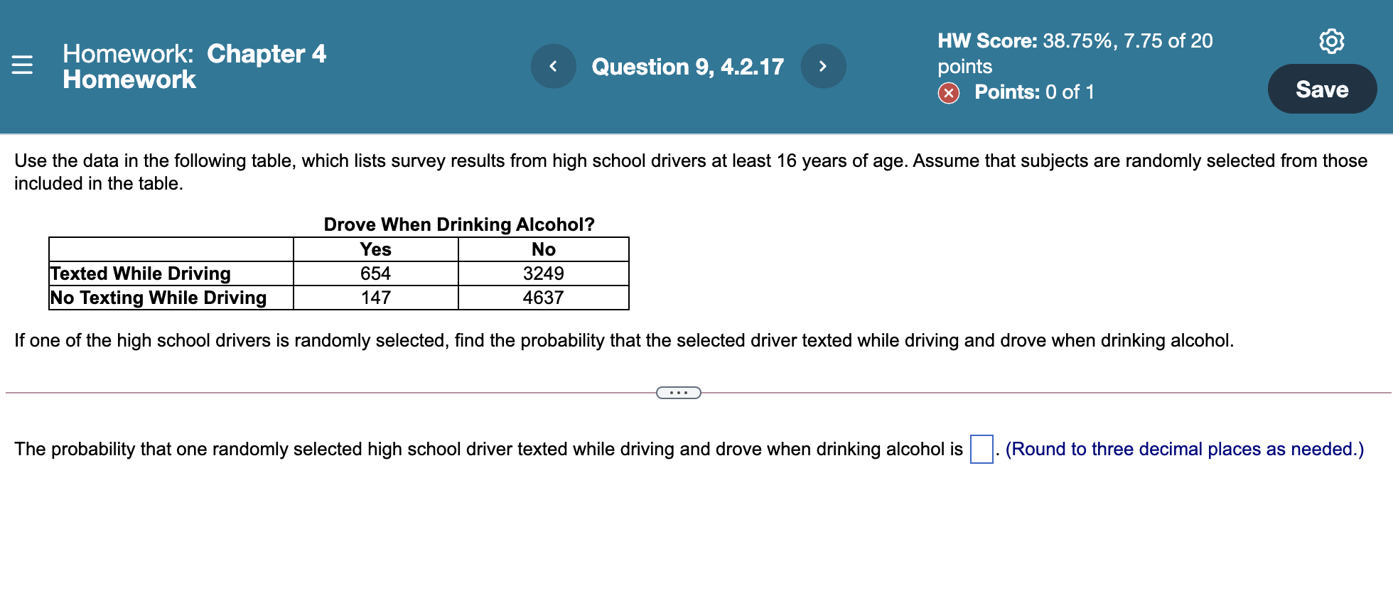 the data in the following table, which lists drive-thru order accuracy at