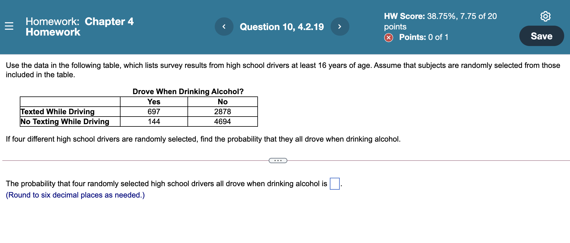 popular fast food chains. Assume the table. Order Accurate Order Not Accurate