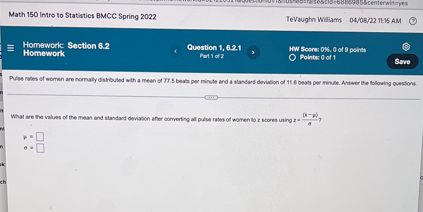 Please fill in both blanks Math 150 Intro to Statistics BMCC Spring