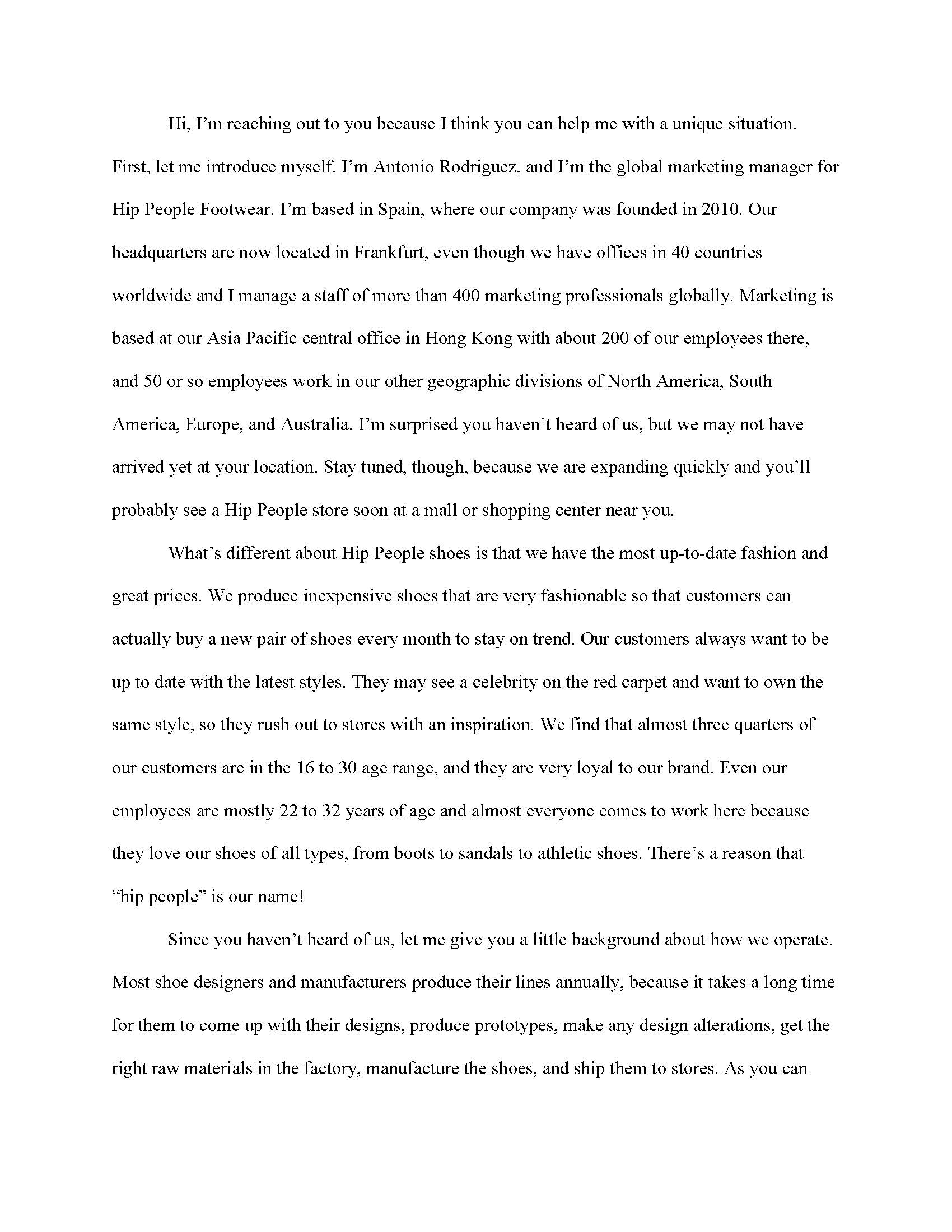 4. Review Chapter 16A - Help for Hip People and answer the