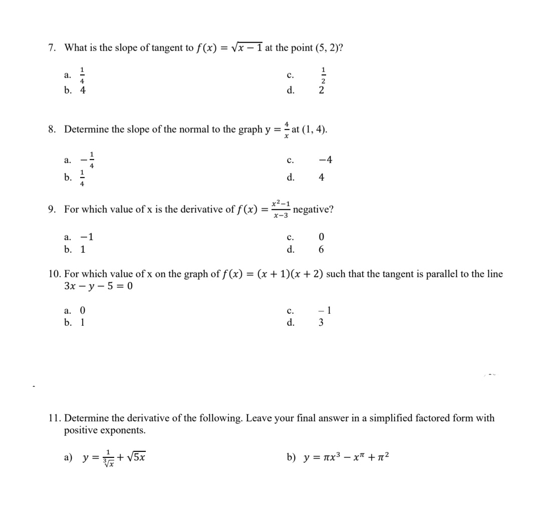 do them on a piece of paper or on the practice questions