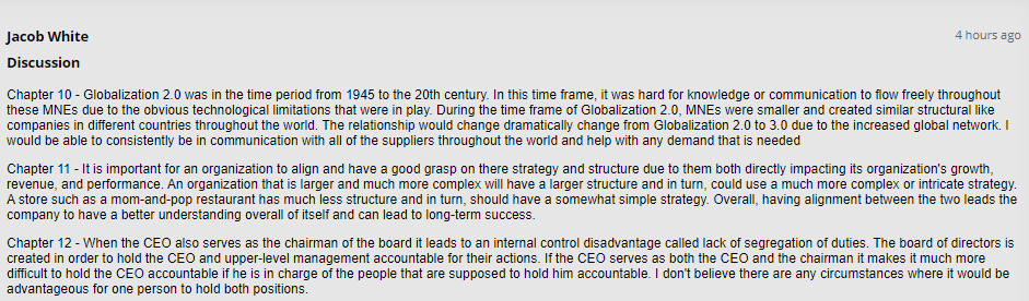 Assume you are working for a small firm that supplies a product