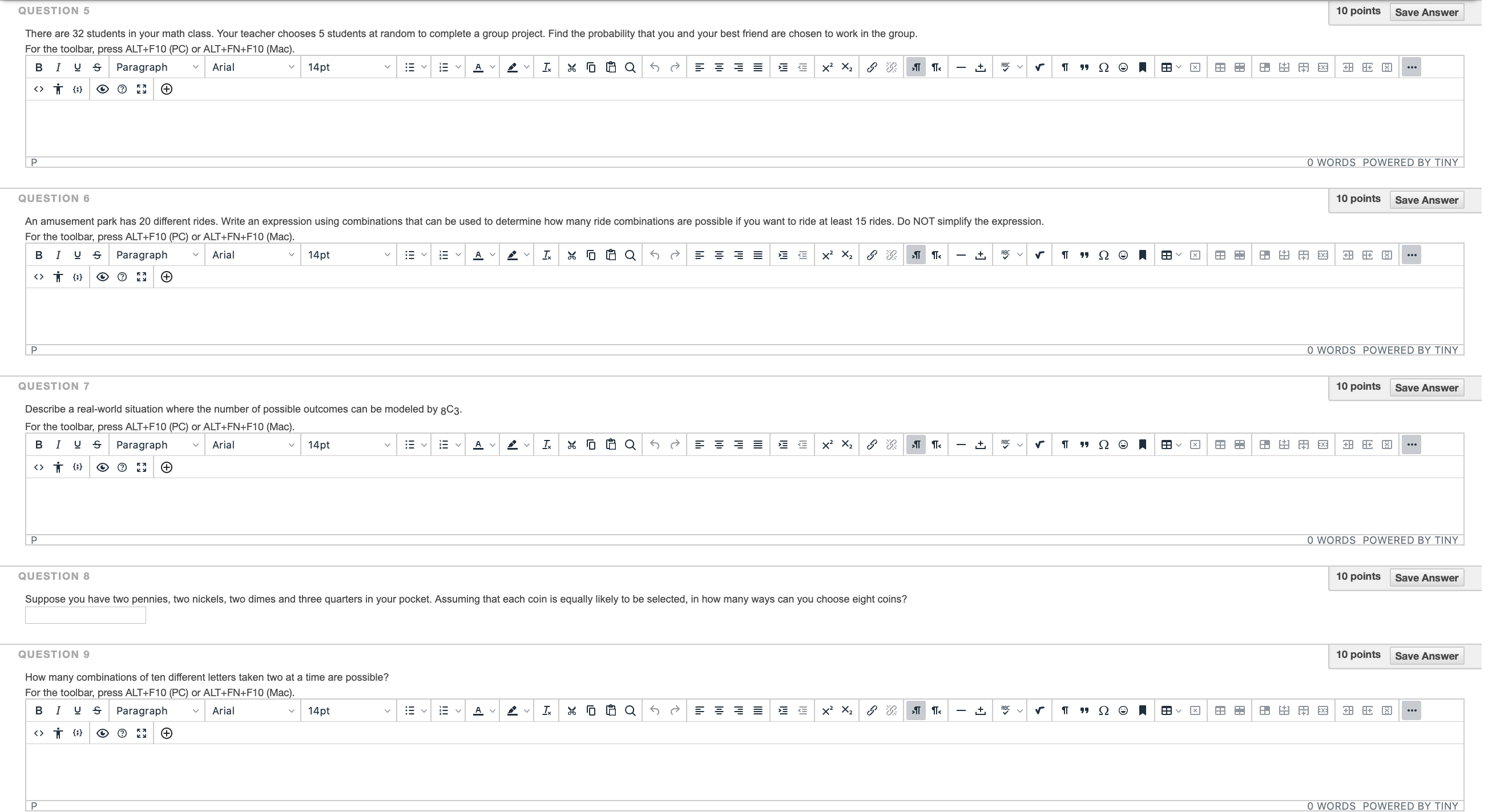 a teacher make when assigning 4 students to 6 empty desks? For