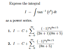 - 5. f(=) = M 6. /(2)Find a power series representation for