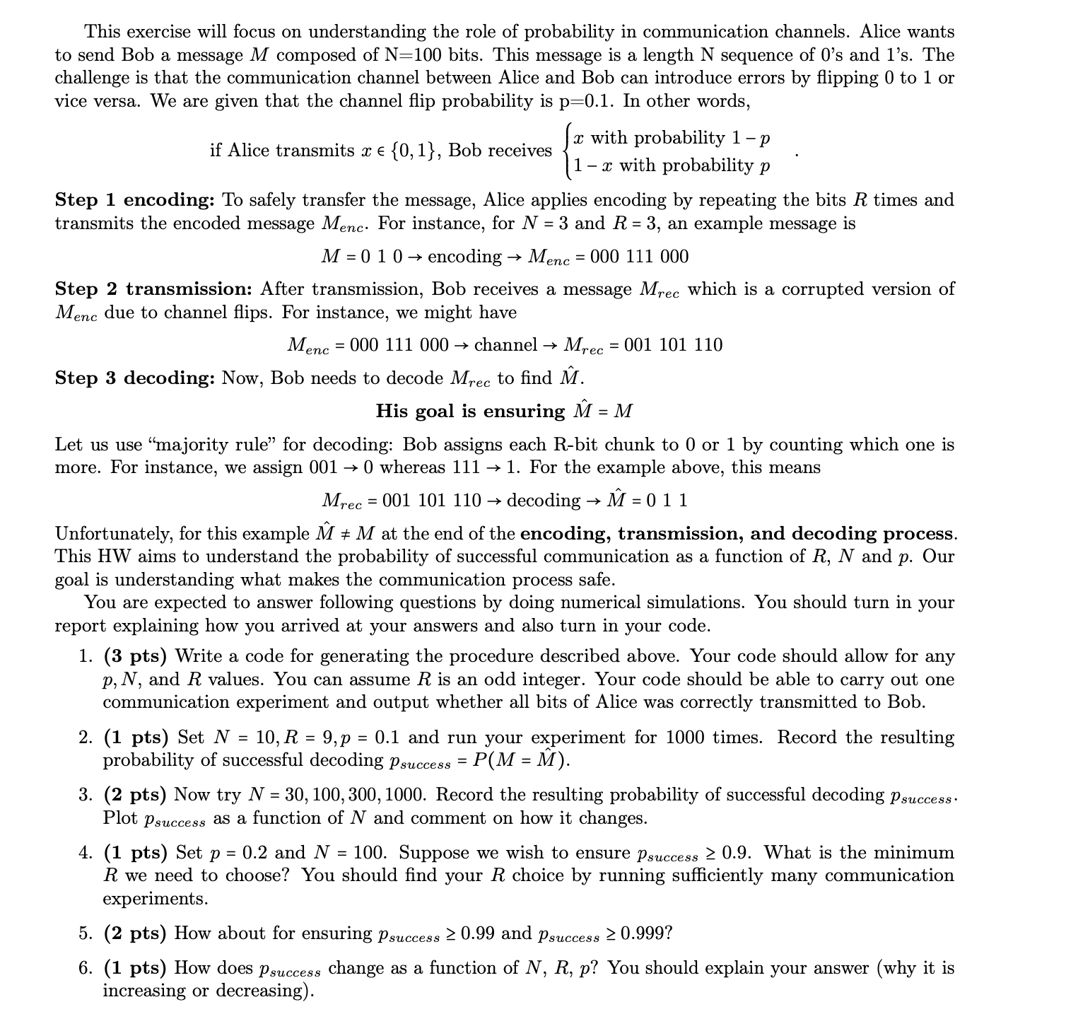 This exercise will focus on understanding the role of probability in