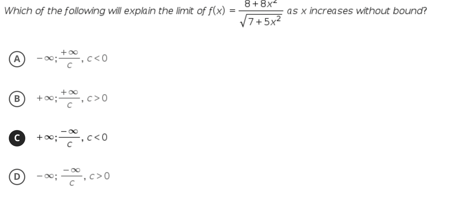 In5 2 D Does not existQuestion 24 Inx 0O - DO C