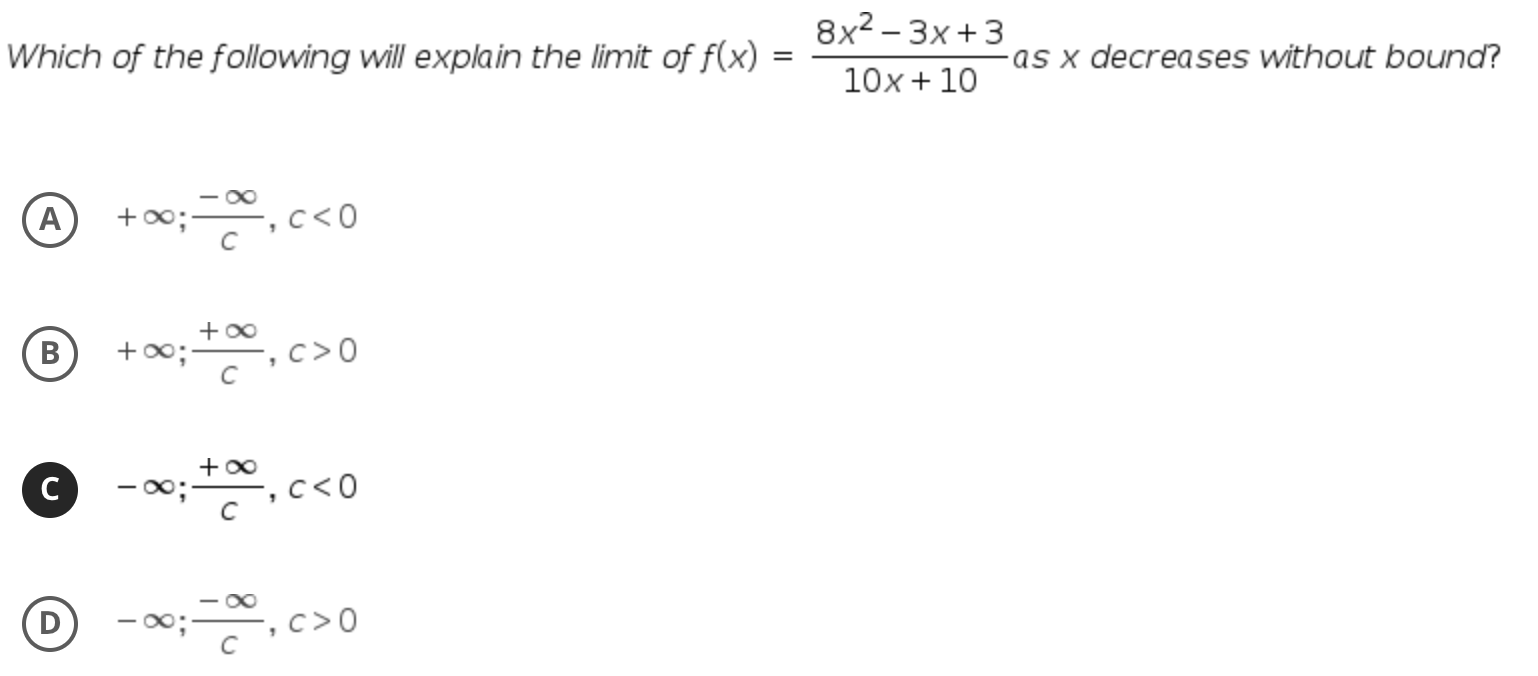 + 00; C -, C OWhich of the following will explain the