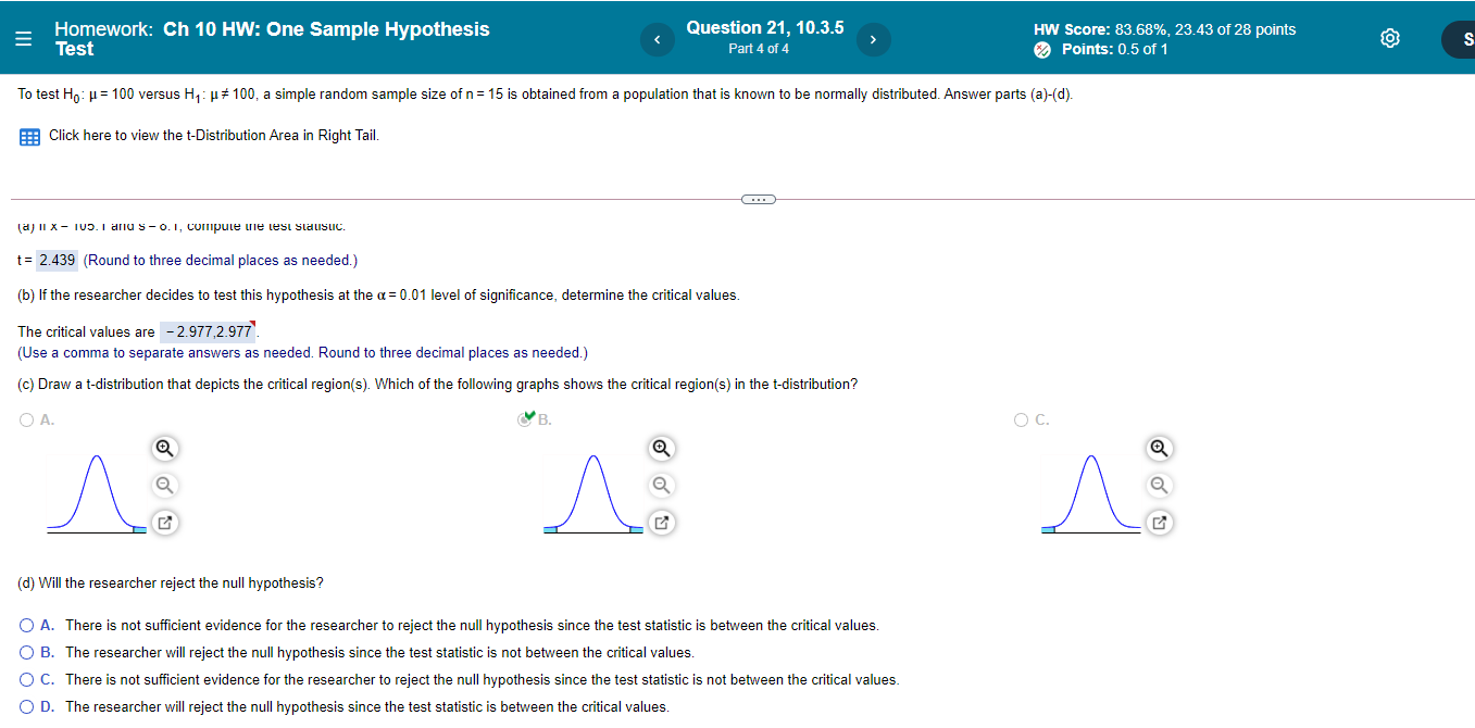  Homework: Ch 1|] HW: One Sample Hypothesis Question 21, 10.3.5 Hw