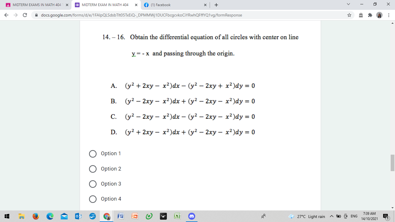  MIDTERM EXAMS IN MATH 404 1 X MIDTERM EXAM IN MATH