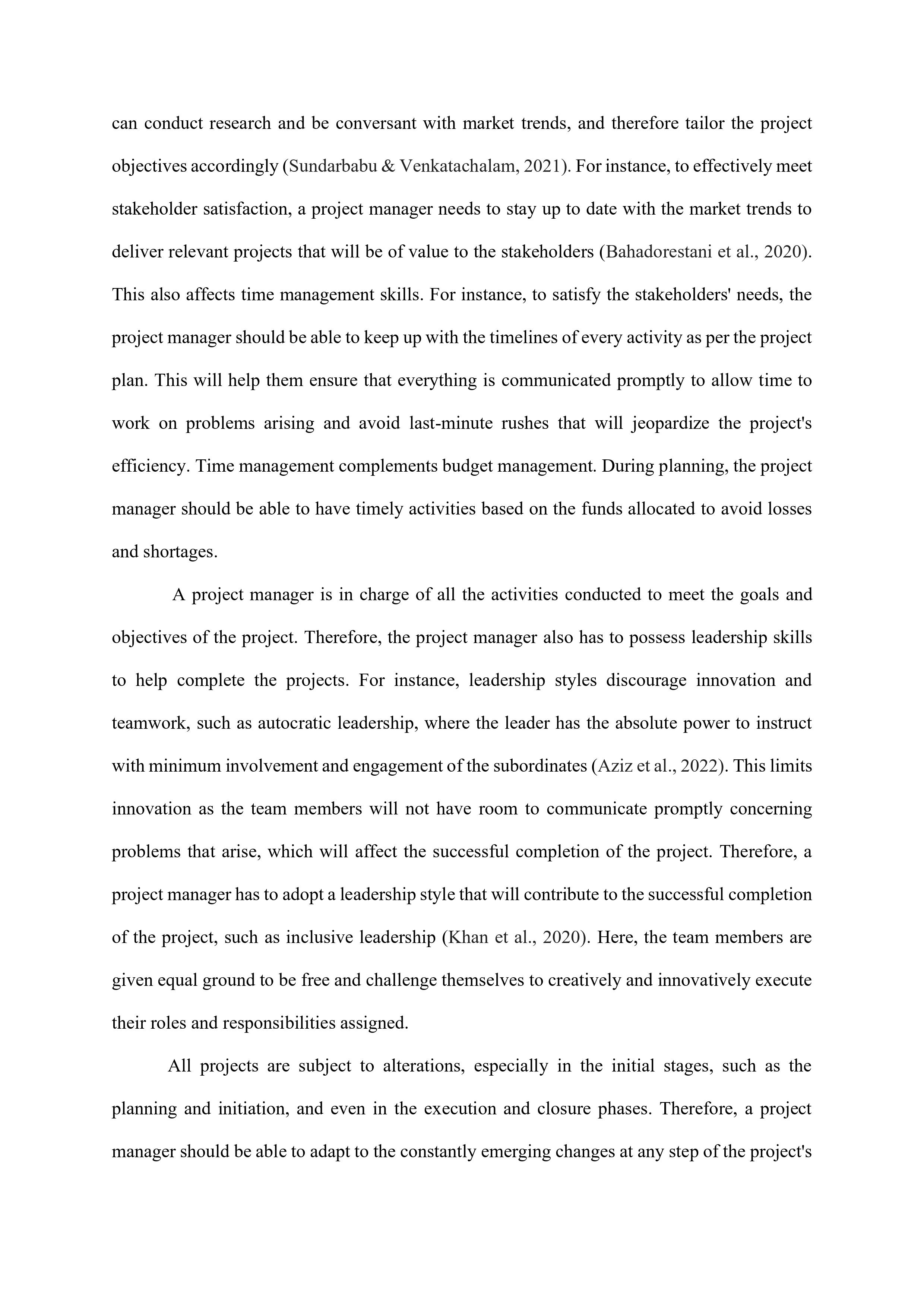 from the review of relevant literature on project management, it is evident