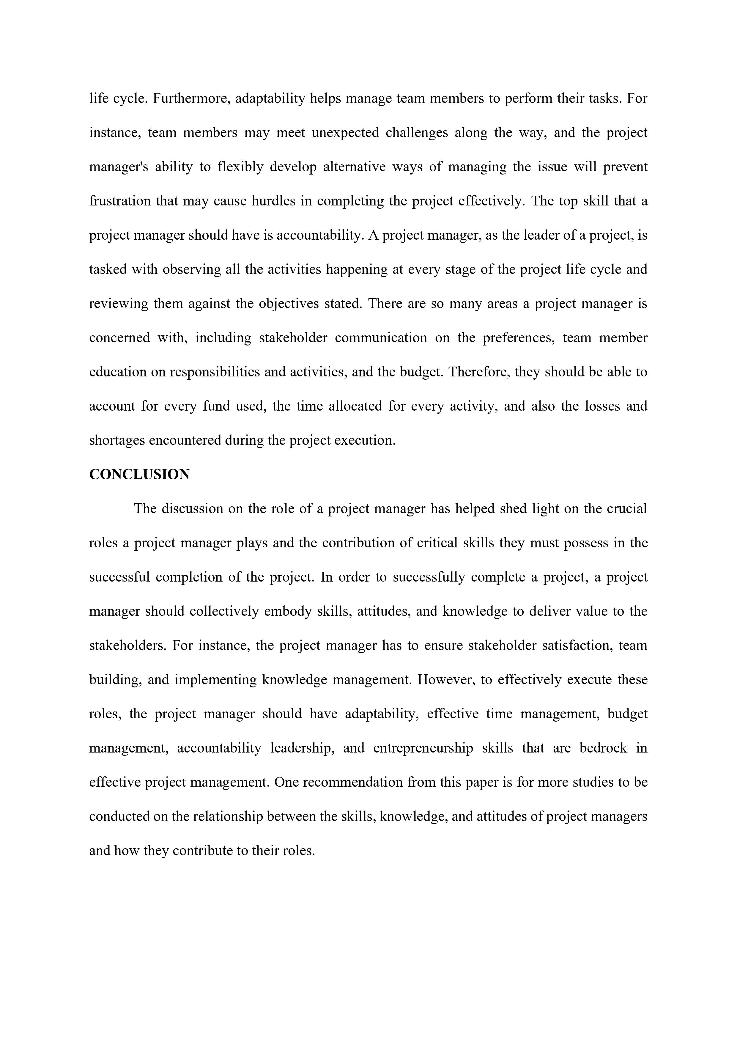 numerous studies have been conducted emphasizing the execution of the roles of