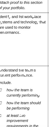 Attach proof to this section if your portfolio. dent f, and