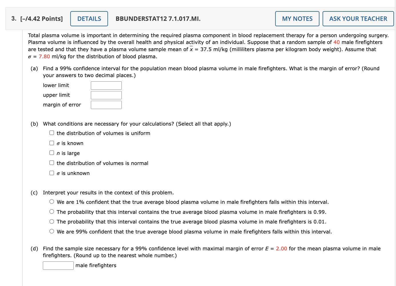  3. [-/4.42 Points] DETAILS BBUNDERSTAT12 7.1.017.MI. MY NOTES ASK YOUR TEACHER