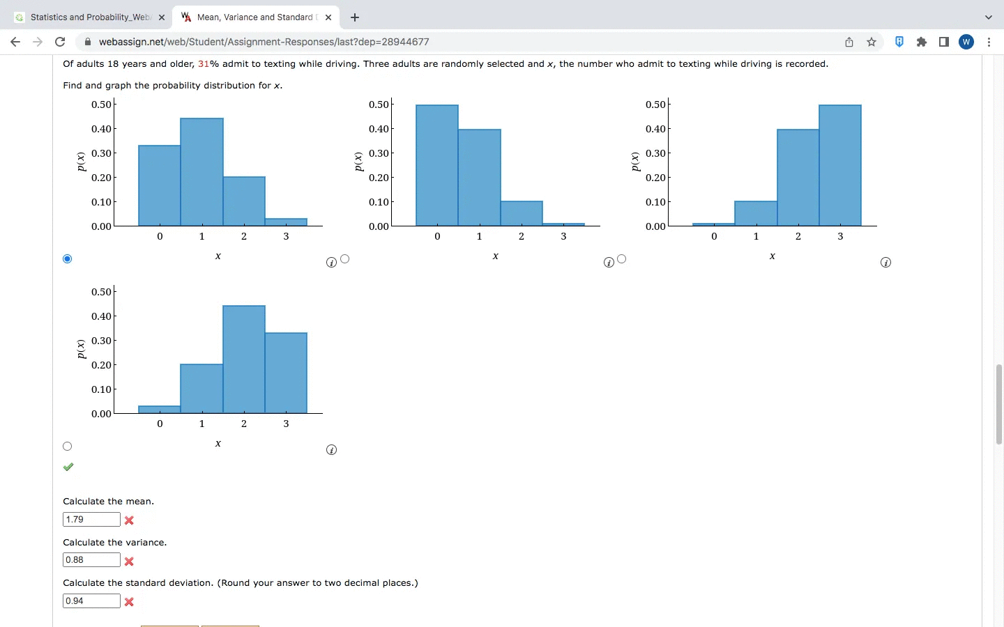 piece of electronic equipment contains 5 computer chips, two of which are